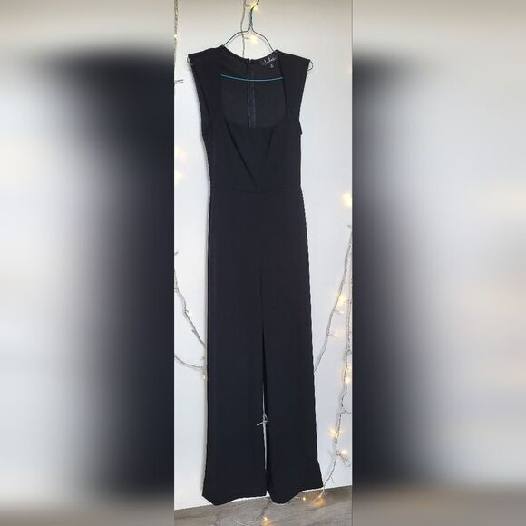 Lulus Size Small Black Sleeveless Wide Leg Jumpsuit - Picture 4 of 5